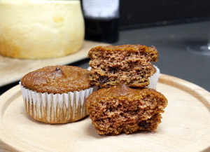 Muffins de calabaza y chocolate