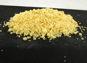 Corn cayenne and salt streusel 