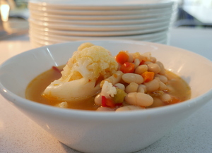White beans and cauliflower stew