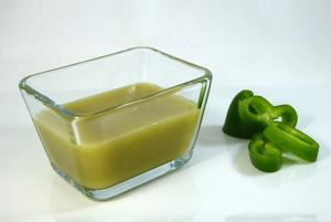Green pepper cream soup