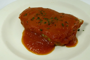 Albacore with tomato sauce