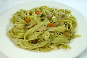 Fetuccini with vegetables