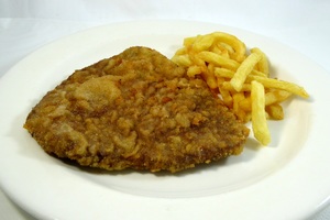 Escalope and chips