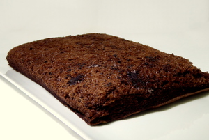 Steamed cocoa sponge cake