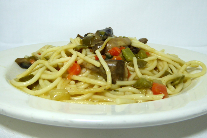W700 espaguetis con verduras