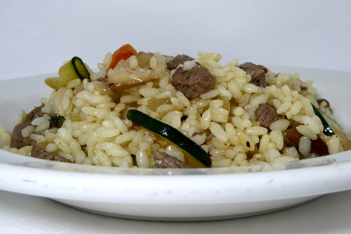 W700 arroz salteado con ternera y verduras