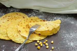 Tortillas de maíz para tacos mexicanos