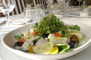 Salad with feta cheese