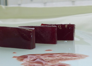Red wine fruit jelly
